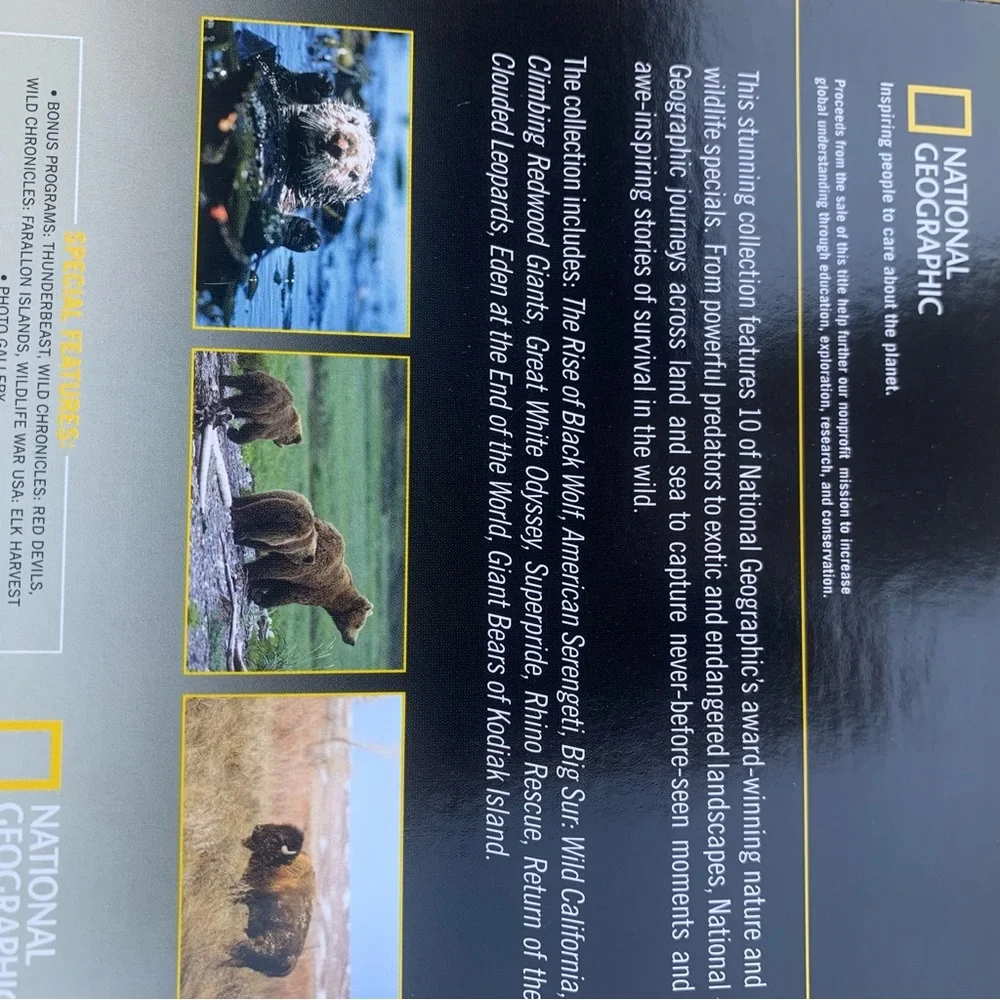 Ultimate Nature Collection National Geographic 10 Disc Set DVD Video PG